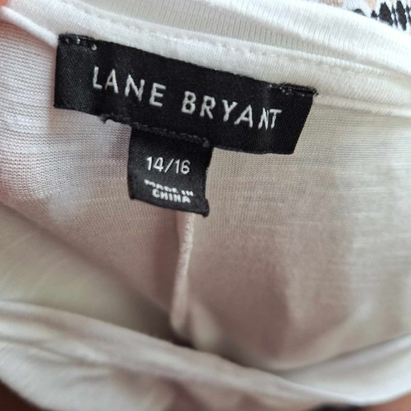 Lane Bryant Ombre Top with Puckered Sleeves Size 14/16 - Picture 7 of 7